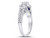 1.10 Carat (ctw SI3-I1, G-H) Three Stone Diamond Engagement Ring in 14K White Gold