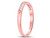 1/10 Carat (ctw I-J, I2-I3) Channel Set Diamond Wedding Band Ring in 14K Rose Pink Gold - 08GDG102069R-6