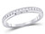 1/4 Carat (ctw H-I  I2-I3) Channel Set Diamond Wedding Band Ring in 14K White Gold - 08GDG15078225W-6.5