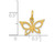 Small Butterfly Charm in 14K Yellow Gold with Chain