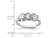 Three Stone Aquamarine Ring 3/5 Carat (ctw) in Sterling Silver - 68QGG0872AQ-7