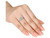 1.15 Carat (ctw) Green Amethyst Halo Ring in Sterling Silver with Accent Diamonds