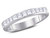 3/4 Carat (ctw H-I, I1-I2) Princess-Cut Diamond Wedding Band Ring in 14K White Gold - 08GDG4074275W-6
