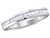 1/2 Carat (ctw J-K, I2-I3) Baguette Diamond Wedding Anniversary Band Ring in 10K White Gold - 08GDG7618W-6