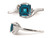 1.25 Carat (ctw) London Blue Topaz Princess Cut Ring in Sterling Silver - 68QGG4620BT-6