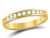 1/4 Carat (ctw H-I, I1-I2) Channel Set Diamond Wedding Band Ring in 14K Yellow Gold - 08GDG4084625W-6