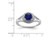 Lab Created Blue Sapphire Ring 2/3 Carat (ctw) in Sterling Silver - 68QGG0011CSA-6
