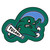 30" x 30.4" Green and White NCAA Tulane University Green Waves Mascot Door Mat