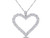 2.40 Carat (ctw) Lab-Created Moissanite Open Heart Pendant Necklace in 10K White Gold with Chain