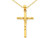 Crucifix Pendant Necklace 14K Yellow Gold with Chain