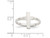 Sterling Silver Polished Cross Ring - 68QGG0966-6