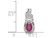 Natural Red Ruby 2/3 Carat (ctw) Drop Pendant Necklace in Sterling Silver with Chain