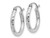 Extra Small Hoop Earrings in 14K White Gold 1/2 Inch (2.00 mm)