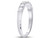 1/2 Carat (ctw H-I, I1-I2) Diamond Wedding Band Ring in 14K White Gold