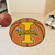 27" Brown and Yellow NCAA University of Idaho Vandals Round Area Rug