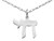 Chai Pendant Necklace Unisex in Sterling Silver with Chain