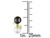 5.5-6 mm Black and White Cultured Freshwater Pearl Earrings in 10K Yellow Gold
