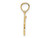 14K Yellow Gold I Heart My Cat Charm Pendant Necklace with Chain
