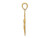 14K Yellow Gold Small Passion Crucifix Pendant Necklace with Chain