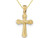 14K Yellow Gold Small Passion Crucifix Pendant Necklace with Chain