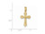 14K Yellow Gold Small Passion Crucifix Pendant Necklace with Chain