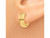 14K Yellow Gold Hinged Huggie Hoop Earrings