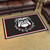 4' x 6' Black and White NCAA University of Georgia Bulldogs Plush Non-Skid Area Rug