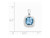 2.40 Carat (ctw) Swiss-Blue Topaz Pendant Necklace in Sterling Silver with Chain