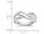 Cocktail X Dome Polished Ring in 14K White Gold - 08QGG0906W-9