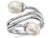Freshwater Cultured 6-7mm Whte Rice Pearl Ring in Sterling Silver