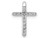 1/8 Carat (ctw) Diamond Cross Pendant Necklace in 14K White Gold with Chain