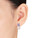 White Freshwater Cultured Pearl  8-8.5mm with Diamond, Tanzanite and Amethyst Stud Earrings In Sterling Silver
