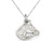 Horse Head with Bridle Charm Pendant Necklace in Sterling Silver