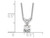 1/3 Carat (ctw E-F, VS2-SI1) Lab Grown Diamond Solitaire Pendant Necklace in 14K White Gold with Chain