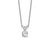 1/3 Carat (ctw E-F, VS2-SI1) Lab Grown Diamond Solitaire Pendant Necklace in 14K White Gold with Chain