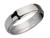 Mens Chisel 6mm Stainless Steel Ridged Wedding Band Ring - 88QGG0035GF-6
