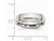 Mens Chisel 6mm Stainless Steel Ridged Wedding Band Ring - 88QGG0035GF-6