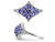 1/5 carat (ctw) Tanzanite Cluster Ring in Sterling Silver