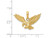 14K Yellow Gold Eagle Charm Pendant Necklace with Chain