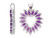 1.45 Carat (ctw) Natural Amethyst Heart Pendant Necklace in Sterling Silver with Chain