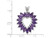 1.45 Carat (ctw) Natural Amethyst Heart Pendant Necklace in Sterling Silver with Chain