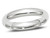 Ladies or Mens 14K White Gold 4mm Comfort Fit Wedding Band Ring - 08QGG6040GFW-10