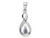 Sterling Silver Tanzanite Infinity Pendant Necklace with Chian 1/5 Carat (ctw)