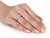 Aquamarine Ring 1.0 Carat (ctw) with Diamonds in 10K White Gold