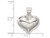 Sterling Silver Puffed Heart Pendant Necklace with Chain