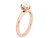 Freshwater Cultured Pearl Ring in Rose Pink Plated Sterling Silver - 68QGG0750PF-8