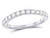 1/2 Carat (ctw H-I, I1-I2) Diamond Wedding Band Ring in 10K White Gold - 08GDG116937W-6