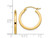 Extra Small Hoop Earrings in 14K Yellow Gold 1/2 Inch (2.00 mm)