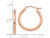 Hoop Earrings in 14K Rose Pink Gold 3/4 Inch (2.00 mm)
