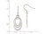 Oval Dangle Earrings in Polished Sterling Silver